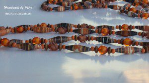 Read more about the article Paper beads with orange mood